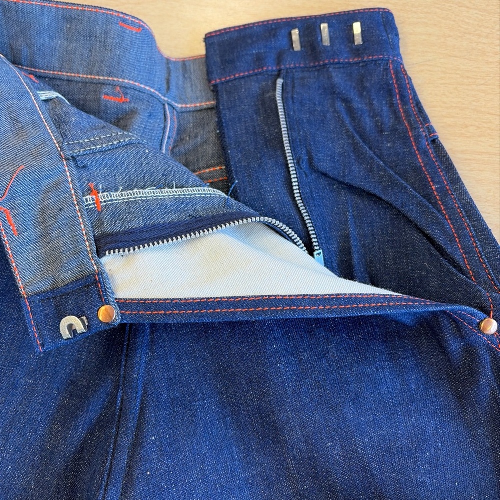 Vintage 1950’s Dungarettes High waisted Straight Jeans - Picture 5 of 10